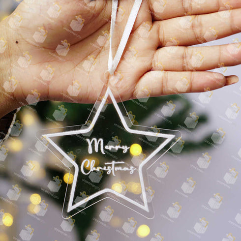 Personalised Star Shape Ornaments for Christmas